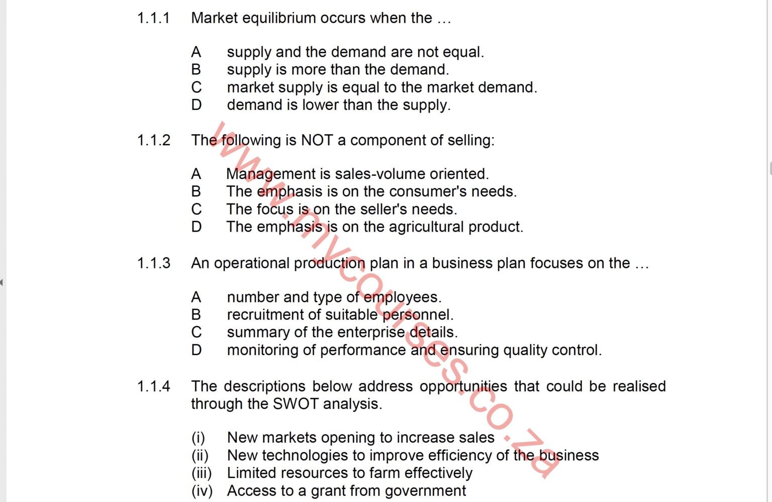 agricultural science grade 12 assignment 2022 memo