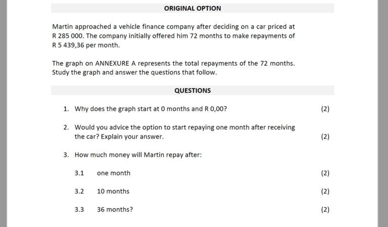 mathematical literacy grade 12 assignment 2020 memorandum term 2