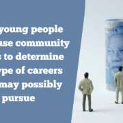 Assess how young people could use community needs to determine the type of careers they may possibly pursue