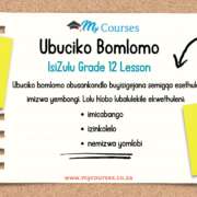 Ubuciko Bomlomo – IsiZulu Grade 12 Lesson