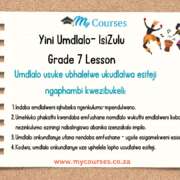 Yini Umdlalo– IsiZulu Grade 7 Lesson