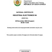 Industrial Electronics N4 Past Papers and Memos for 2026 Students