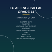 English First Additional Language Grade 11 Longer Transactional Text 2026 PDF AKY-003