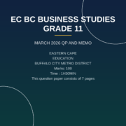 Business Studies Grade 11 Term 1 Test PDF BDT-009