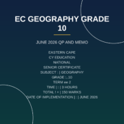 Geography Grade 10 Term 2 Exam 2026 PDF BLG-011