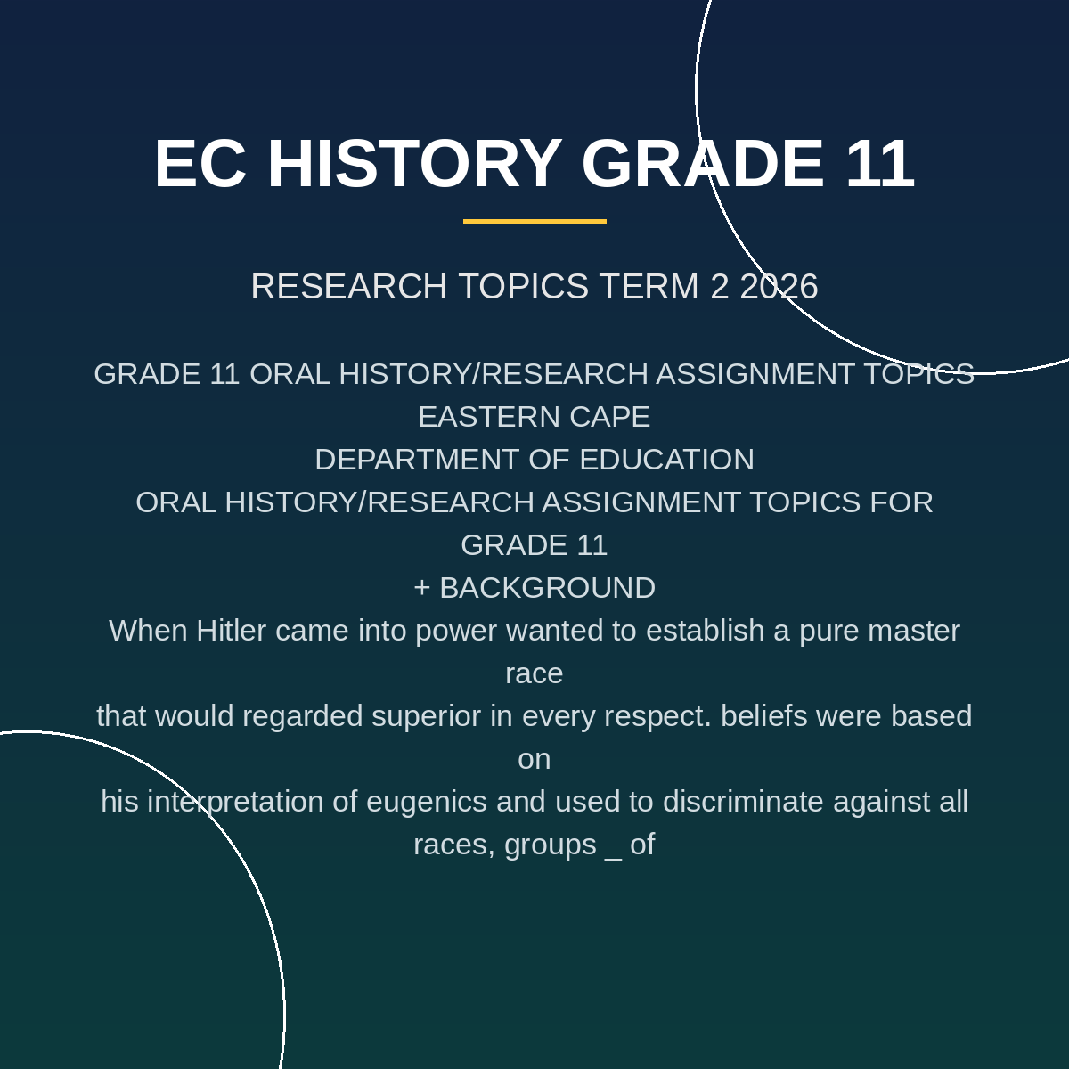History Grade 11 Term 2 Oral History Assignment PDF CBK-015