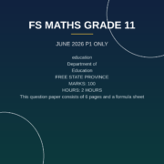 Mathematics Grade 11 Paper 1 Term 2 2026 Exam PDF DJN-030