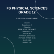 Physical Sciences Grade 12 Paper 1 Term 2 – 2026 Exam PDF EIE-036