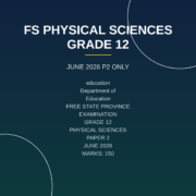 Physical Sciences Grade 12 Paper 2 Term 2 – 2026 Exam PDF EQP-037