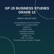 Business Studies Grade 12 Term 1 Controlled Test 2026 PDF FWN-044
