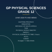 Physical Sciences Grade 12 Paper 2 Term 2 2026 Exam PDF GDD-049