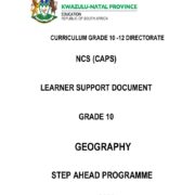 Grade 10 Geography Term 3 Learner Support Document PDF 3s195j
