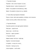 Grade 10 Geography Term 3 Notes on Population Geography PDF wu16hy