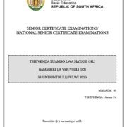 Grade 12 Tshivenda HL P2 Nov 2025 Question Paper & Memo PDF