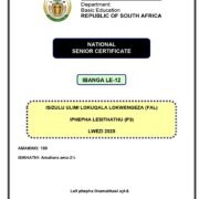 Grade 12 isiZulu FAL P3 Nov 2025 Question Paper & Memo PDF