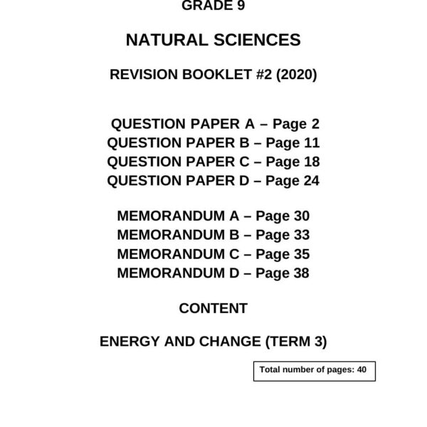 Geography Grade 9 Term 3 Past Papers » My Courses