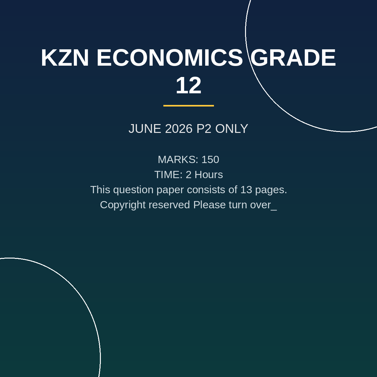 Economics Grade 12 Paper 2 Term 2 Provincial Assessment PDF ICG-068