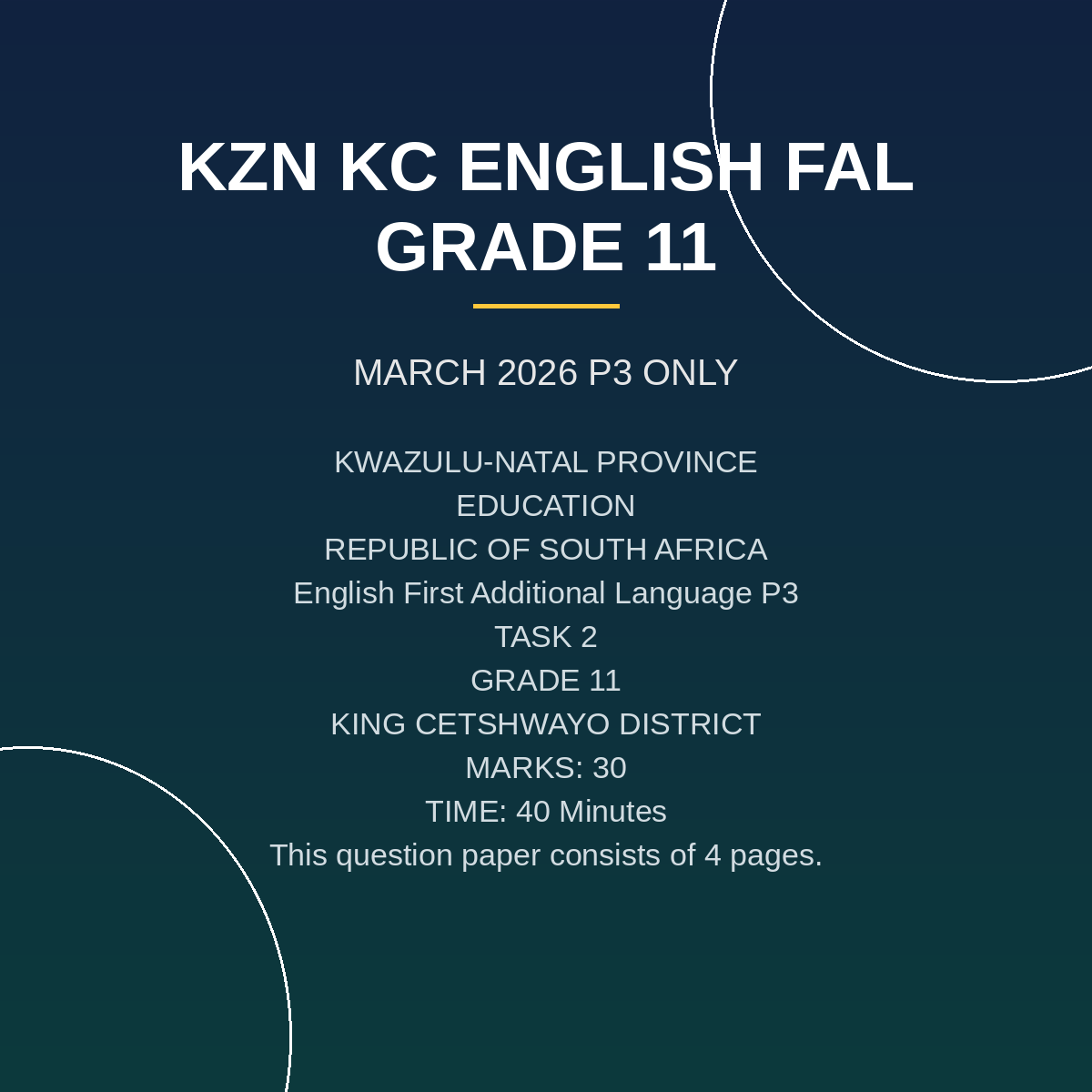 English First Additional Language Grade 11 Paper 3 PDF JLZ-075