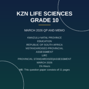 Life Sciences Grade 10 Term 1 2026 Provincial Assessment PDF JUQ-078