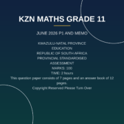 Mathematics Grade 11 2026 Paper 1 Term 2 Provincial Exam PDF LJZ-087