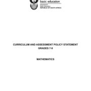 Mathematics CAPS Document Grades 7-9 kavo-184