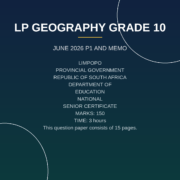 Geography Grade 10 Paper 1 Term 2 (2026) Exam PDF PAD-122