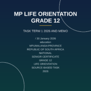 Life Orientation Grade 12 Term 1 (2026) Source-Based Task PDF SWK-163