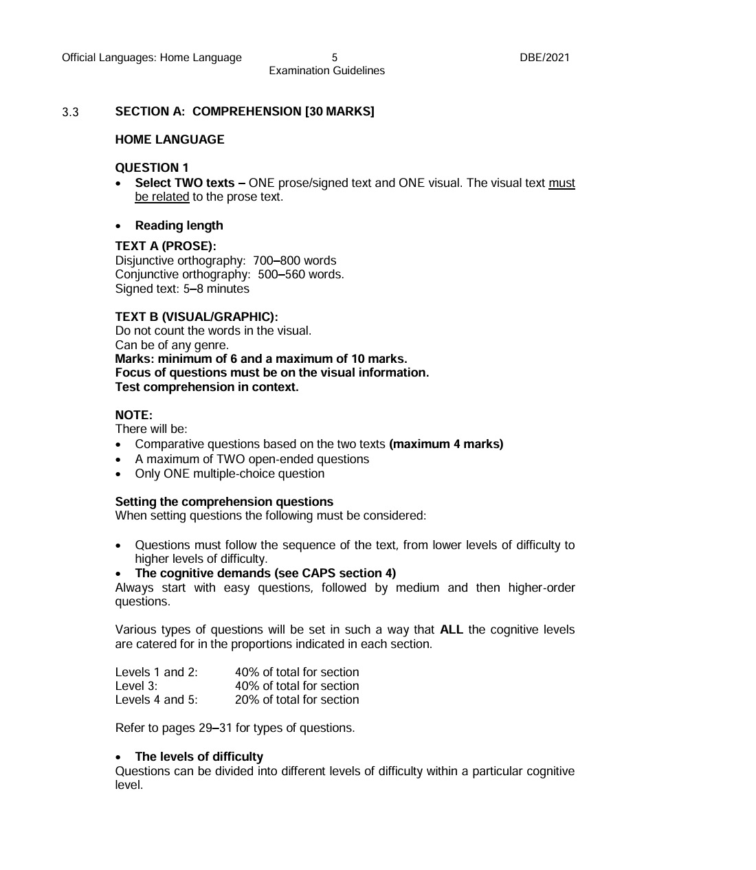 Sesotho Grade 12 Exam Guidelines Scope