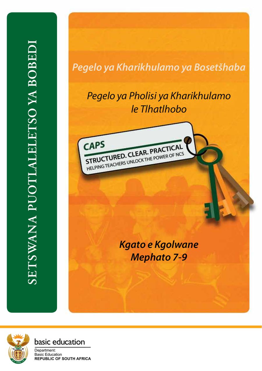 Setswana Second Additional Language CAPS Document Grades 7 9 kavo 192 1