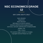 Economics Grade 12 Paper 1 Term 2 Exam (2026) PDF ULF-175