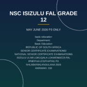 IsiZulu FAL Grade 12 Paper 3 Term 2 Exam (2026) PDF VSS-189