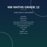 Mathematics Grade 12 Paper 1 Term 2 Exam (2026) PDF YRY-206