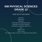 Physical Sciences Grade 12 Paper 2 Term 2 (2026) Exam PDF ZKN-210